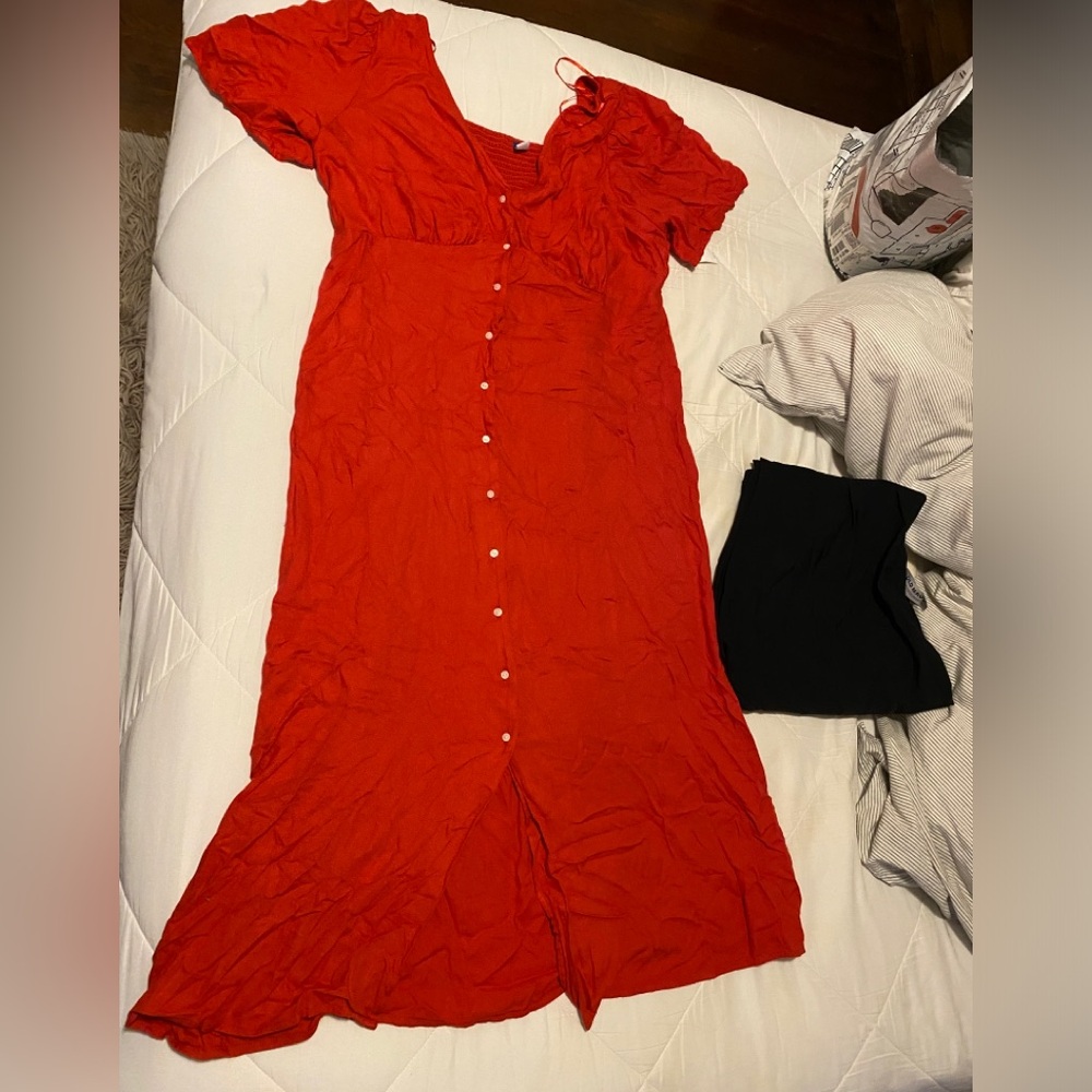 Red Midi Dress